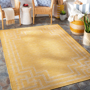 Livabliss Pasadena Traditional Polypropylene Area Rug Turkey Woven Entryway Hallway Accent Saffron 5'1" x 7' PSA2354-537