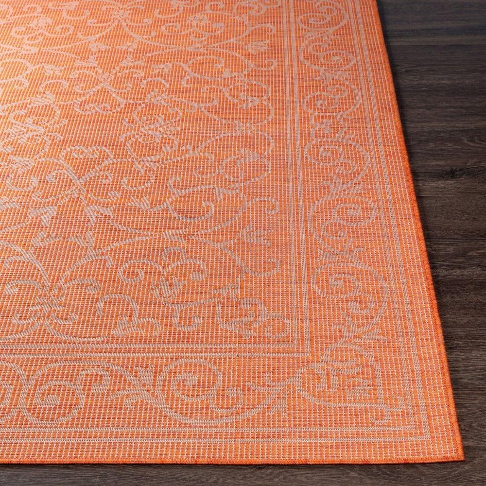 Livabliss Pasadena Traditional Polypropylene Machine Woven Entryway Rug Durable Turkish Craftsmanship Burnt Orange 2'6" x 7'3" PSA2360-2773