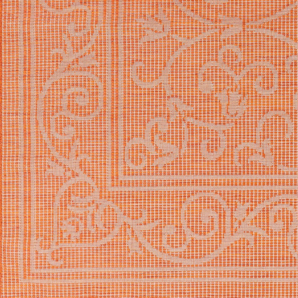 Livabliss Pasadena Traditional Polypropylene Machine Woven Entryway Rug Durable Turkish Craftsmanship Burnt Orange 2'6" x 4' PSA2360-274