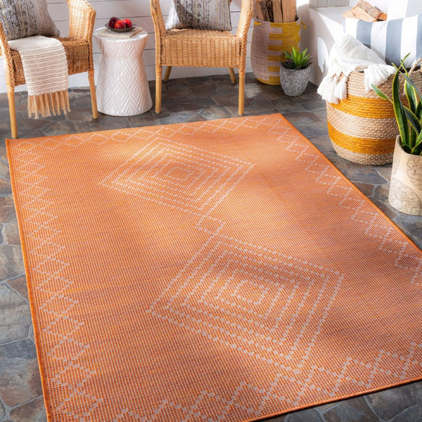 Livabliss Pasadena Flatweave Polypropylene Area Rug Turkish Geometric Pattern for Entryway Kitchen PSA2371-274