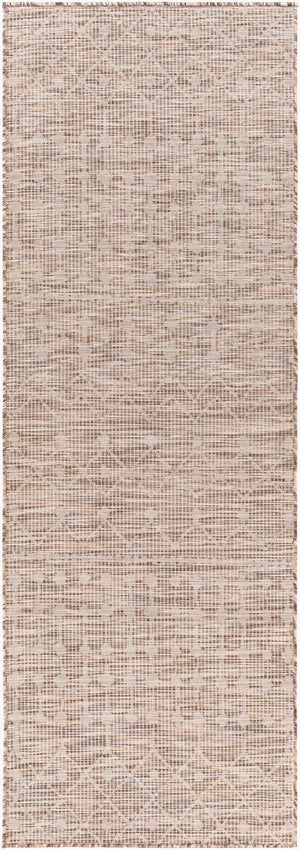 Livabliss Pasadena Bohemian Global Flatweave Polypropylene Rug for Entryways and Patios Brown, Tan 2'6" x 7'3" PSA2373-2773