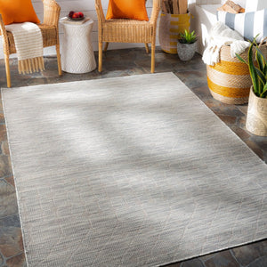 Livabliss Pasadena Flatweave Polypropylene Area Rug Bohemian Global Pattern for Entryway Kitchen Light Beige, Cr 5'1" x 7' PSA2376-537