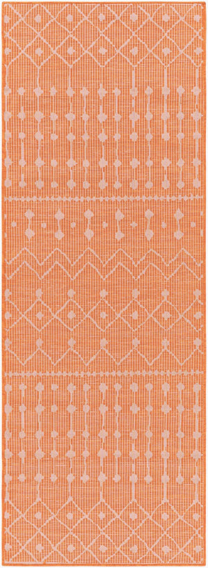 Livabliss Pasadena Bohemian Global Flatweave Polypropylene Runner Rug for Hallways and Entryways Burnt Orange 2'6" x 7'3" PSA2377-2773