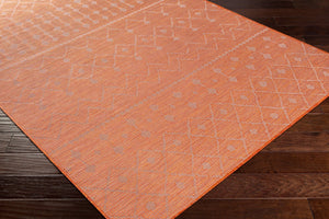 Livabliss Pasadena Bohemian Global Flatweave Polypropylene Runner Rug for Hallways and Entryways Burnt Orange 7'8" x 10' PSA2377-71010