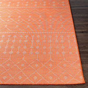 Livabliss Pasadena Bohemian Global Flatweave Polypropylene Runner Rug for Hallways and Entryways Burnt Orange 7'8" x 10' PSA2377-71010