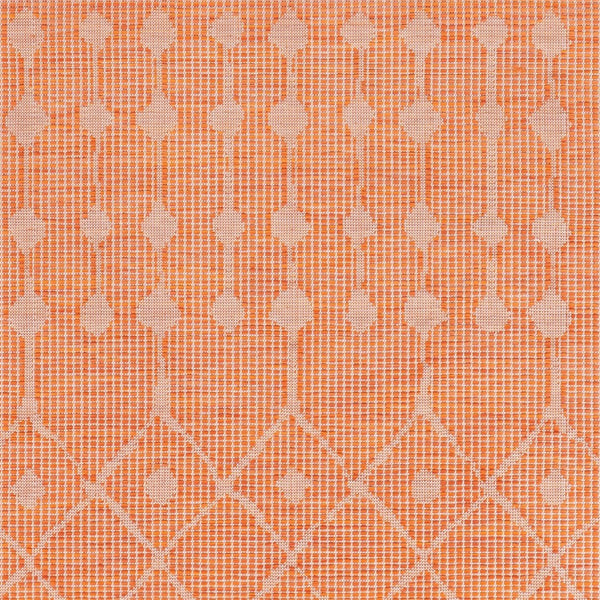 Livabliss Pasadena Bohemian Global Flatweave Polypropylene Runner Rug for Hallways and Entryways Burnt Orange 7'8" x 10' PSA2377-71010