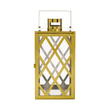 Christopher Knight Home® - Noble House - Ashuelot Outdoor 14" Modern Stainless Steel Lantern