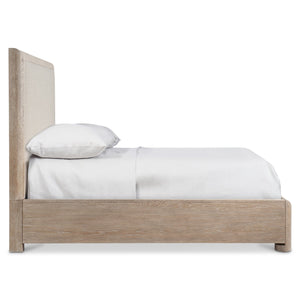 Bernhardt Bernhardt Aventura Panel Bed California King — Marcona Wood Finish, Upholstered Inset Panels, Rustic Modern Appeal K1907