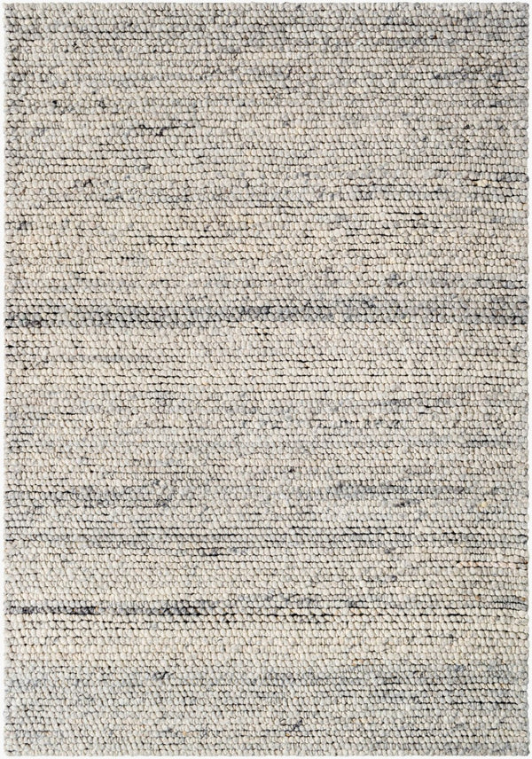 Livabliss Palisade Handwoven Wool Jute Area Rug Farmhouse Cottage Style for Entryway Accent Ivory, Charcoal 2' x 3' PSD2300-23