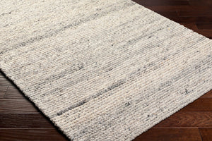 Livabliss Palisade Handwoven Wool Jute Area Rug Farmhouse Cottage Style for Entryway Accent Ivory, Charcoal 2' x 3' PSD2300-23