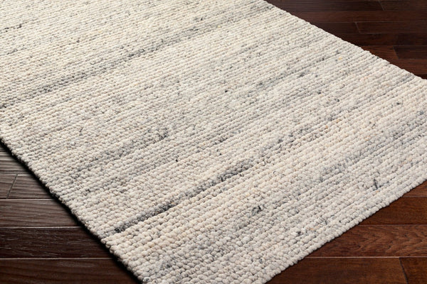 Livabliss Palisade Handwoven Wool Jute Area Rug Farmhouse Cottage Style for Entryway Accent Ivory, Charcoal 2' x 3' PSD2300-23