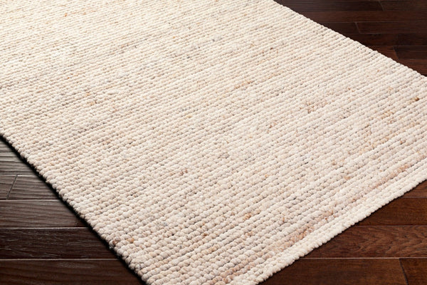 Livabliss Palisade Handwoven Wool Jute Blend Area Rug Farmhouse Cottage Style Entryway Accent Ivory, Sandston 2' x 3' PSD2301-23