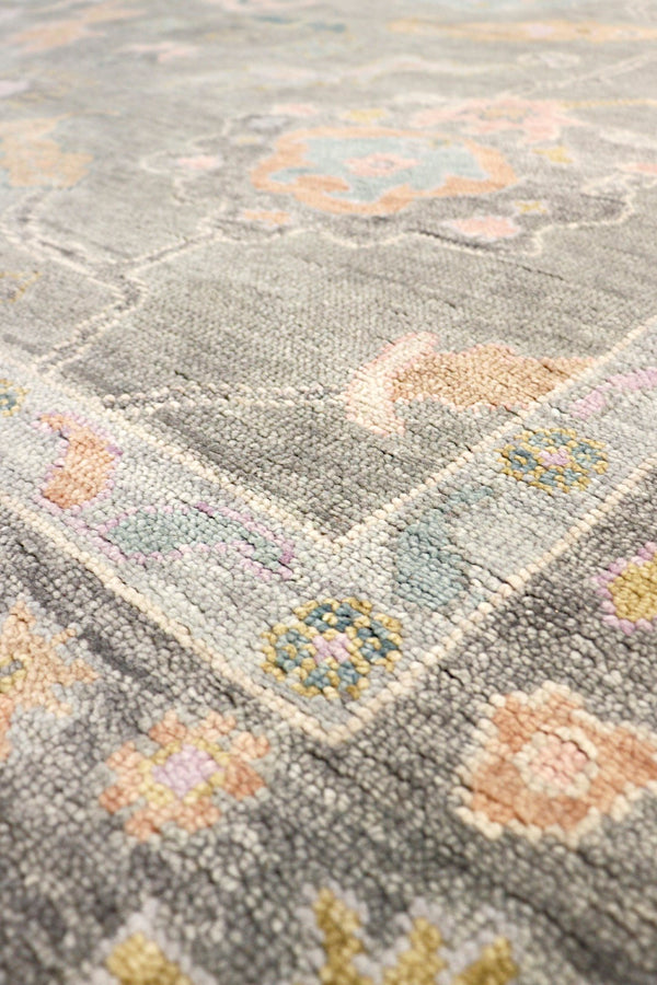 Pasargad Home Oushak Collection Hand-knotted Beige Wool Area Rug For Timeless Elegance In Décor   Psf-04 12x15