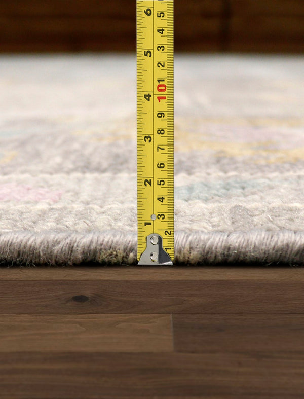 Pasargad Home Oushak Collection Hand-knotted Beige Wool Area Rug For Timeless Elegance In Décor   Psf-04 12x15