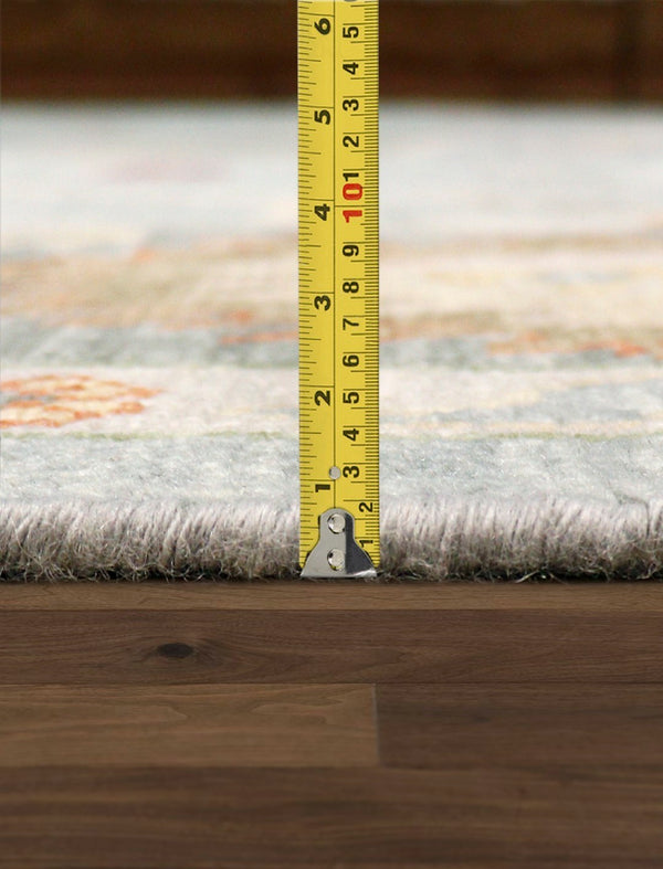 Pasargad Home Oushak Collection Hand-knotted Beige Wool Area Rug For Timeless Elegance In Décor   Psf-05 9x12