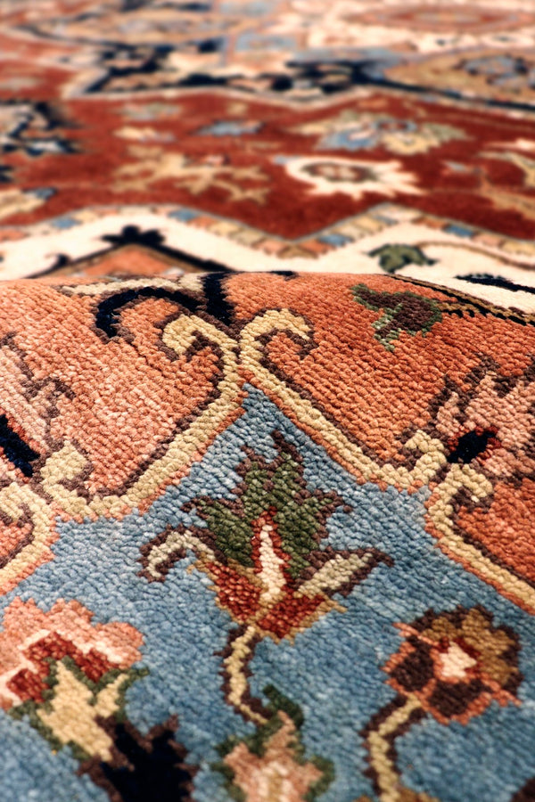 Pasargad Home Serapi Collection Hand-knotted Wool Area Rug In Elegant Rustic Earth Tones   Psf-7120 8x10