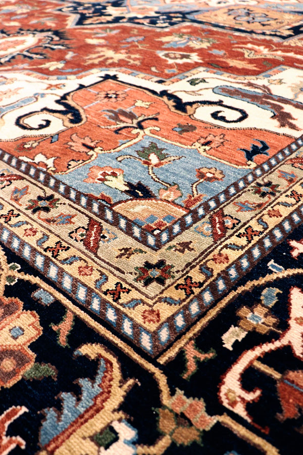 Pasargad Home Serapi Collection Hand-knotted Wool Area Rug In Elegant Rustic Earth Tones   Psf-7121 12x15