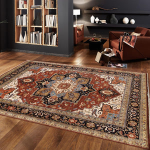 Pasargad Home Serapi Collection Hand-knotted Wool Area Rug In Elegant Rustic Earth Tones   Psf-7121 12x15