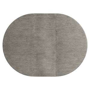 Bernhardt Bernhardt Monolith Round Dining Table With Faux-Stone Pedestal, Wire-Brushed Oak Top, 60" (Extensible) K2130