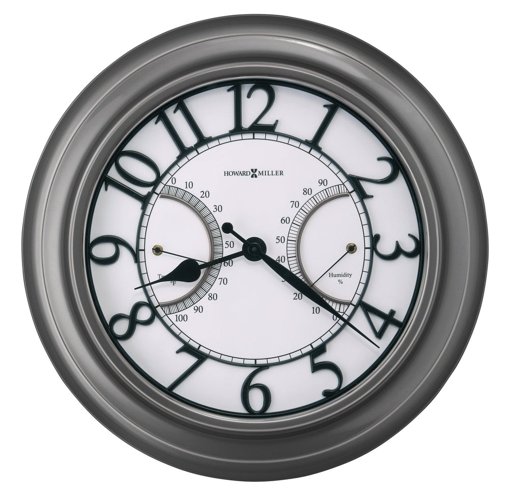 Hekman Furniture 625668 Tawney Outdoor Wall Clock - Elegant Weather-resistant Design With Temperature & Humidity Display  Tawney Outdoor Wall Clock 625668