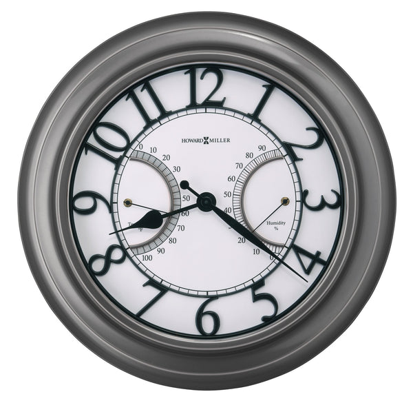 Hekman Furniture 625668 Tawney Outdoor Wall Clock - Elegant Weather-resistant Design With Temperature & Humidity Display  Tawney Outdoor Wall Clock 625668