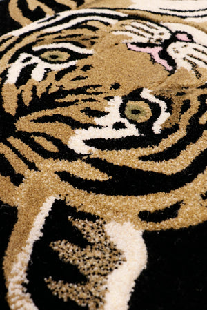 Pasargad Home Tiger Collection Hand-tufted Brown Wool Area Rug - Modern Elegance For Any Space   Psh-188 2x3