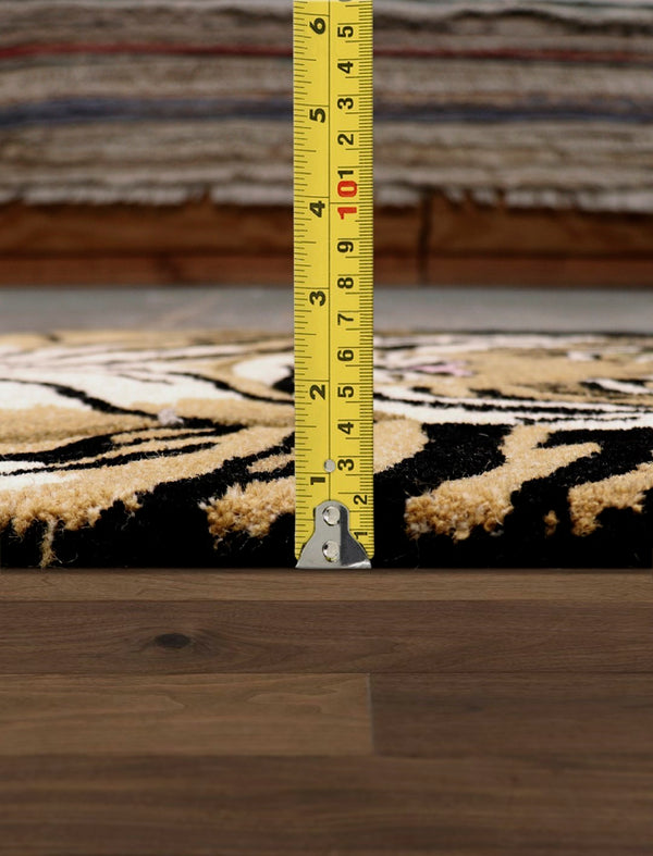 Pasargad Home Tiger Collection Hand-tufted Brown Wool Area Rug - Modern Elegance For Any Space   Psh-188 2x3