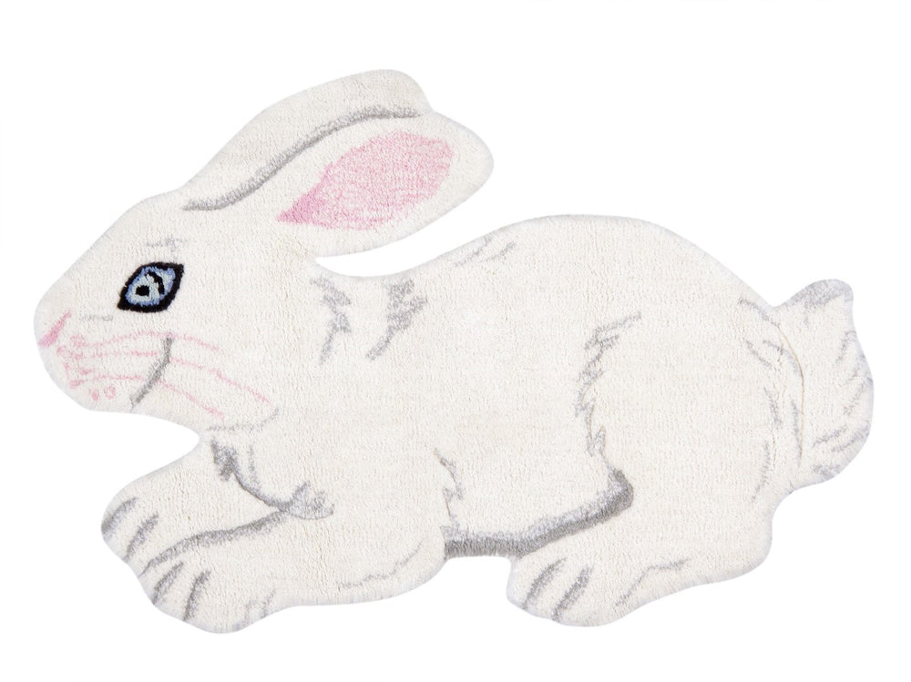 Pasargad Home Bunny Collection Hand-tufted White Wool Area Rug - Elegant 2' X 3' Modern Decor   Psh-189 2x3