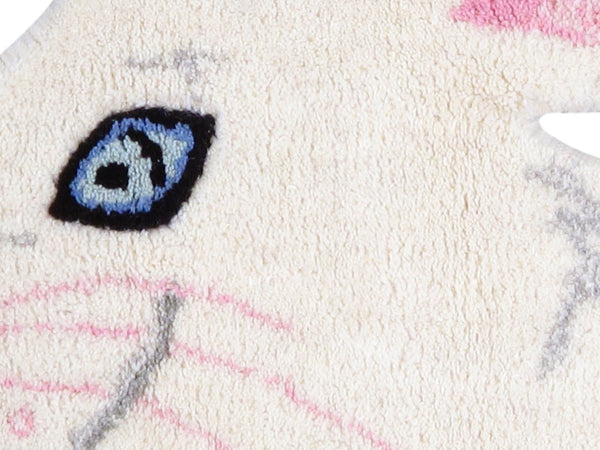 Pasargad Home Bunny Collection Hand-tufted White Wool Area Rug - Elegant 2' X 3' Modern Decor   Psh-189 2x3