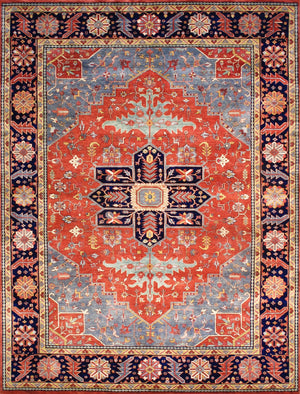 Pasargad Home Serapi Hand-Knotted Wool Area Rug - Luxurious Texture & Timeless Design for Your Space