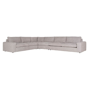 Bernhardt Bernhardt Nest Made-To-Order 4-Piece Fabric Sectional With Down Cushions, Wide Track Arms, Plush Comfort K1713