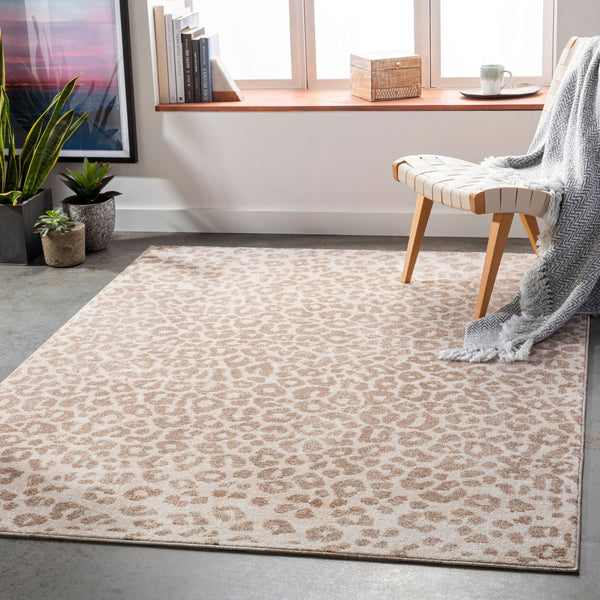 Livabliss Positano Geometric Polypropylene Area Rug Turkish Woven for Modern Living Spaces Medium Brown, W 8'10" x 12' PSN2306-81012