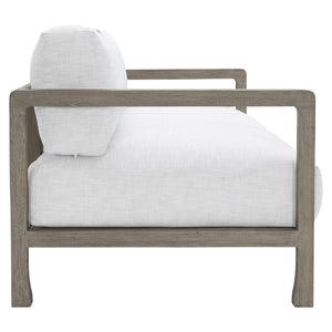 Bernhardt Bernhardt Weathered Teak Tanah Outdoor Sofa With Plush Performance Cushions & Fiber Back Pillows - Made to Order O1207B