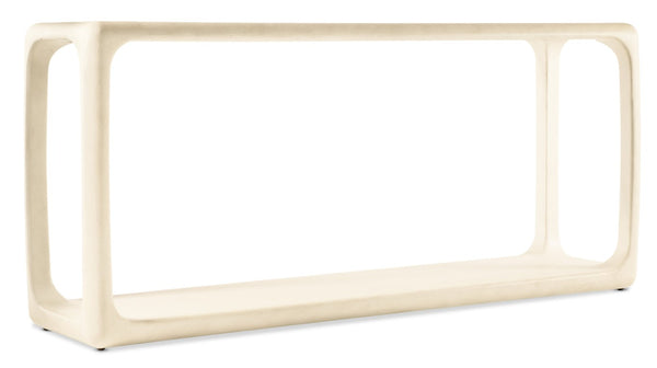 Hooker Furniture Westwood Textured Alabaster Console Table 72" Wide – Minimalist Rectangular Design With Open Storage, Durable Finish 6133-85007-02