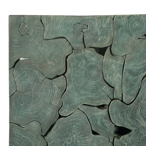 Bernhardt Bernhardt Calavaras King Panel Bed In Smoked Truffle Teak With Sculptural Open-Work Headboard & Upholstery K1780