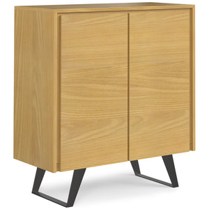 English Elm Lowry Medium Storage Cabinet - Stylish Oak Veneer With Adjustable Shelves For Versatile Use B136P158858