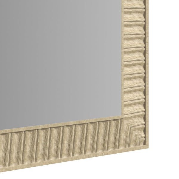 A.R.T. Furniture Eave II Landscape Mirror - Elegant Natural Wood Frame with Geometric Design for Timeless Décor 436120-1825
