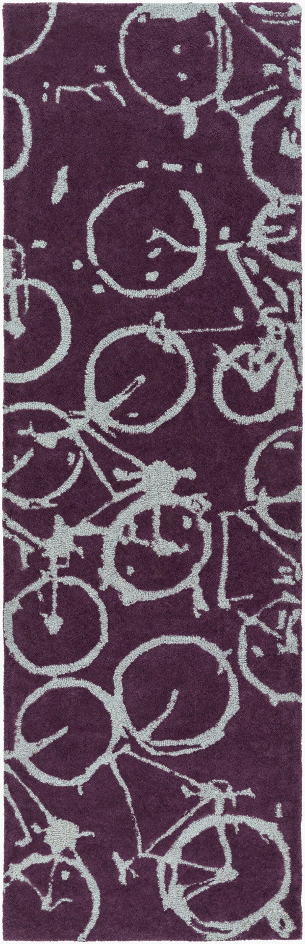 Surya Peerpressure Hand Tufted Wool Runner Rug for Hallways and Entryways Modern Artisan PSR7009-268