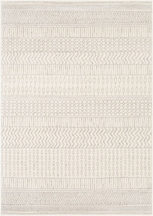 Livabliss Pisa Geometric Bohemian Polypropylene Area Rug Turkish Woven for Living Room Decor Medium Gray, Ch 6'7" x 9' PSS2301-679