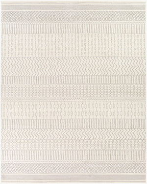 Livabliss Pisa Geometric Bohemian Polypropylene Area Rug Turkish Woven for Living Room Decor Medium Gray, Ch 7'10" x 10' PSS2301-71010