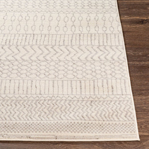 Livabliss Pisa Geometric Bohemian Polypropylene Area Rug Turkish Woven for Living Room Decor Medium Gray, Ch 6'7" x 9' PSS2301-679