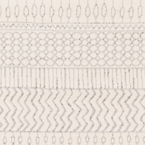 Livabliss Pisa Geometric Bohemian Polypropylene Area Rug Turkish Woven for Living Room Decor Medium Gray, Ch 6'7" x 9' PSS2301-679