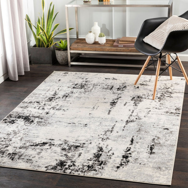 Livabliss Pisa Geometric Minimalist Polypropylene Area Rug for Living and Dining Spaces Medium Gray, Bl 7'10" x 10' PSS2303-71010