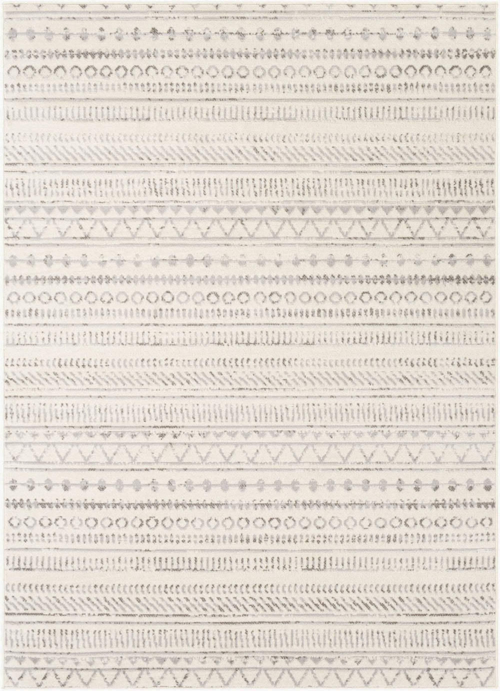 Livabliss Pisa Bohemian Global Polypropylene Area Rug Turkey Woven Eclectic Living Room Accent Medium Gray, Ch 4'3" x 5'7" PSS2304-4357