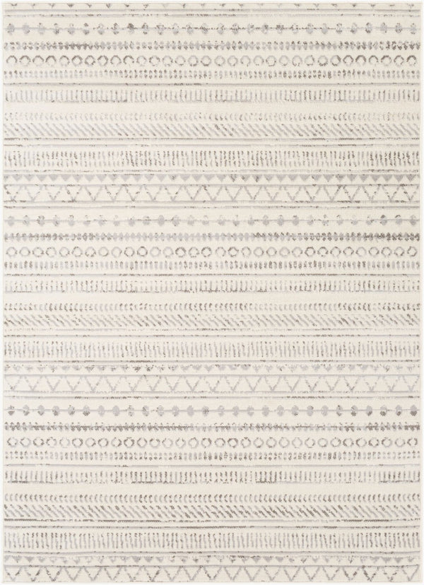 Livabliss Pisa Bohemian Global Polypropylene Area Rug Turkey Woven Eclectic Living Room Accent Medium Gray, Ch 4'3" x 5'7" PSS2304-4357