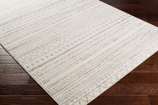Livabliss Pisa Bohemian Global Polypropylene Area Rug Turkey Woven Eclectic Living Room Accent Medium Gray, Ch 4'3" x 5'7" PSS2304-4357