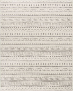 Livabliss Pisa Bohemian Global Polypropylene Area Rug Turkey Woven Eclectic Living Room Accent Medium Gray, Ch 7'10" x 10' PSS2304-71010