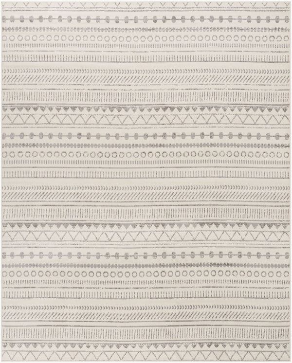 Livabliss Pisa Bohemian Global Polypropylene Area Rug Turkey Woven Eclectic Living Room Accent Medium Gray, Ch 7'10" x 10' PSS2304-71010