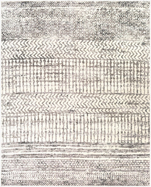 Livabliss Pisa Global Pattern Polypropylene Area Rug for High Traffic Living and Dining Rooms Charcoal, Mediu 7'10" x 10' PSS2310-71010
