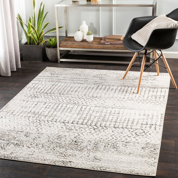 Livabliss Pisa Global Pattern Polypropylene Area Rug for High Traffic Living and Dining Rooms Charcoal, Mediu 7'10" x 10' PSS2310-71010